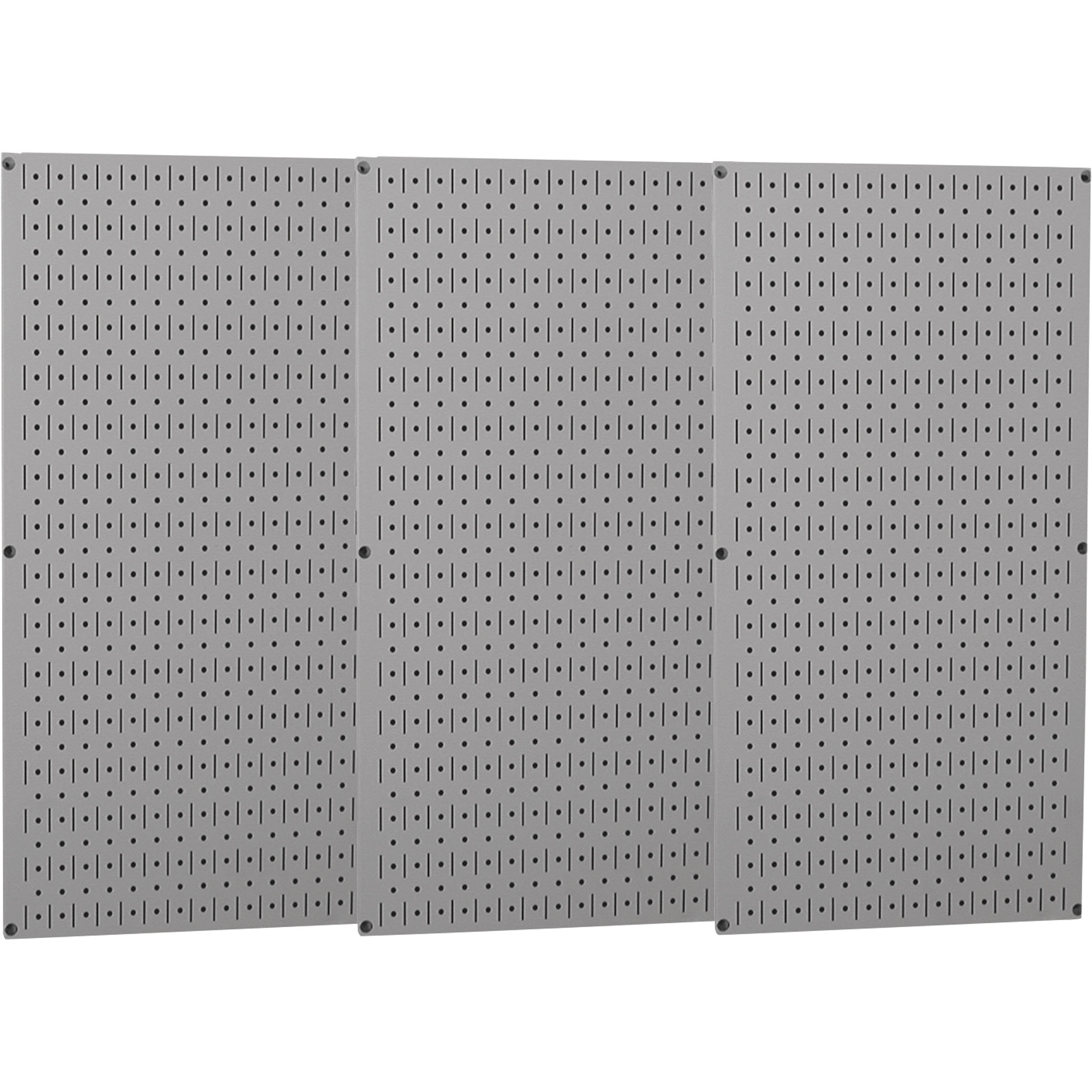 Wall Control Industrial Metal Pegboard - 16in. x 32in., Gray, 3 Panels, Model# 35-P-3248GY